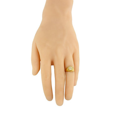 10K Yellow Solid Gold Mens Diamond Ring 0.25 Ctw